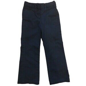 Girl's Size 4 Slim Pants Navy Blue Izod